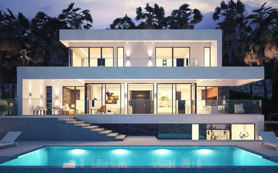 Astonishing villa 3d rendering. Take a look! Great sea views from the building.