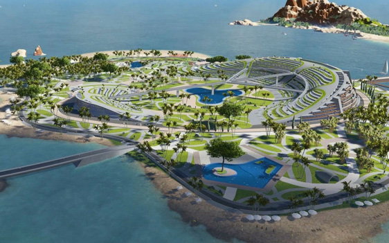 5 stars hotel on alluvial islands.